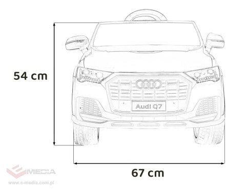 Pojazd Audi Q7 NEW LIFT - Niebieski SUV
