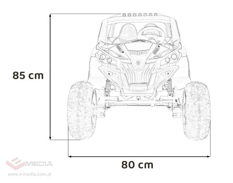 Pojazd Buggy UTV-MX 2000N Niebieski
