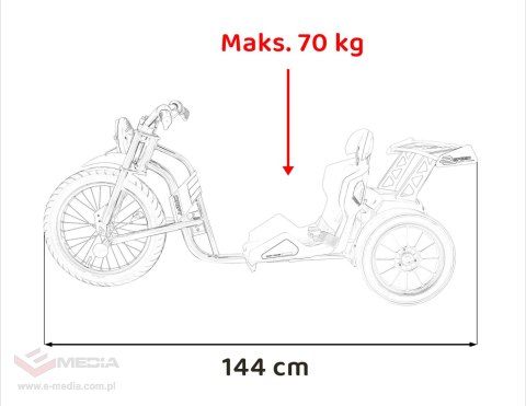 Pojazd DRIFT BIKE 21 Czerwony