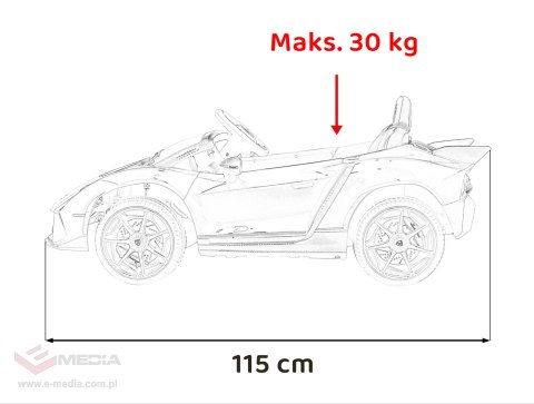 Pojazd Lamborghini Invencible Czerwony