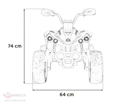 Quad Maverick ATV Żółty