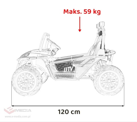 Pojazd Buggy FASTER Niebieski