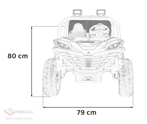 Pojazd Buggy FASTER Niebieski