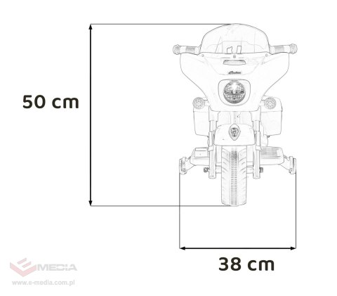 Pojazd Chopper INDIAN Niebieski