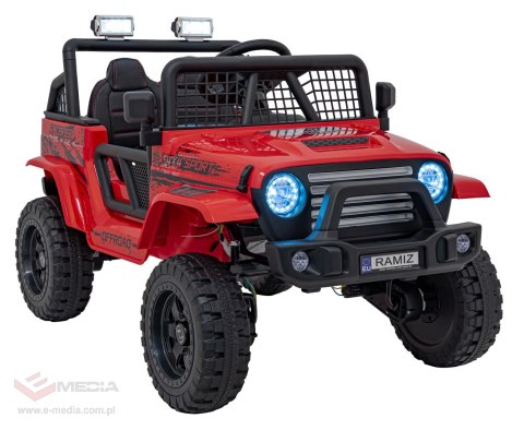 Pojazd OFF ROAD 4x4 SPORT Czerwony