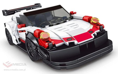 Zestaw Klocków Auto Sportowe 349el. Białe