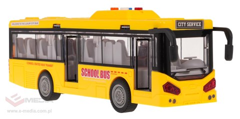 Autobus Żółty Z Funkcją Świateł i Dźwięku