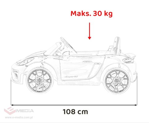 Pojazd Porsche Spyder RS 718 Różowy MP4