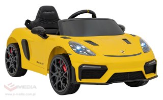 Pojazd Porsche Spyder RS 718 Żółty MP4