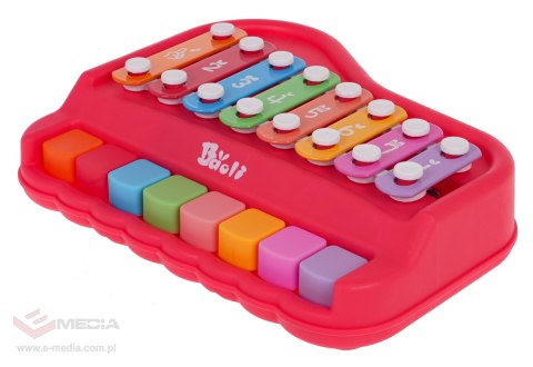 Pianinko Cymbałki Czerwone