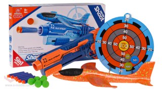 Pistolet z Wyrzutnią Samolotową 5w1 Pomarańczowy