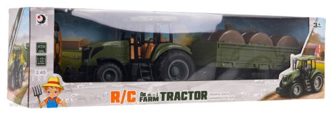Traktor z Przyczepą Zielony R/C