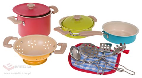 Zestaw Kolorowych Garnków + Akcesoria