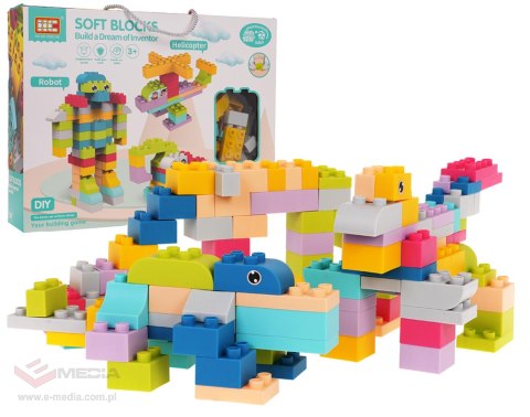 Zestaw Miękkich Klocków 126el.