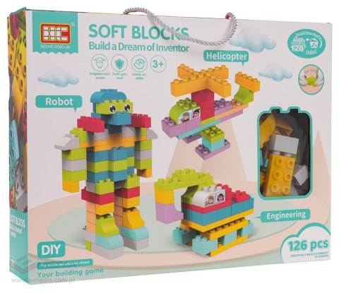 Zestaw Miękkich Klocków 126el.
