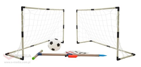 Dwie Bramki z Tablicą Punktową + Akcesoria