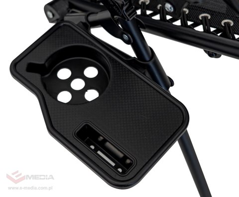 Leżak Ogrodowo Plażowy Czarny