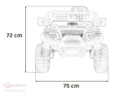 Pojazd Buggy 4-osobowy Champion Czarny