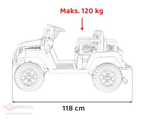 Pojazd Buggy 4-osobowy Champion Zielony