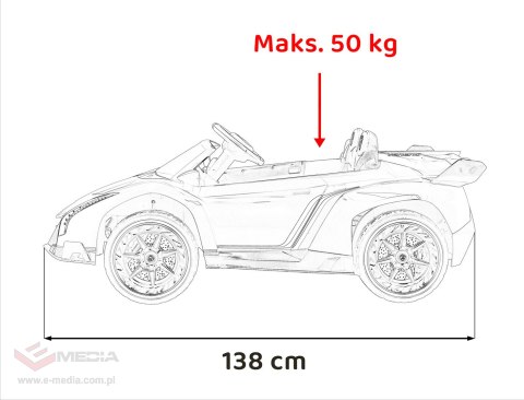 Pojazd Lamborghini Veneno Czerwony