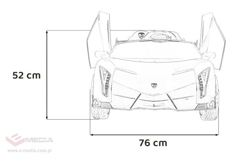 Pojazd Lamborghini Veneno Czerwony
