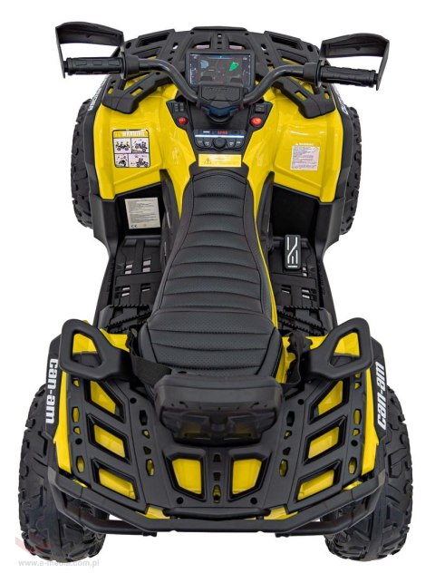 Quad Can Am Outlander ATV z Pilotem Żółty