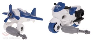 Zestaw Samolot i Motocykl Rozkręcany