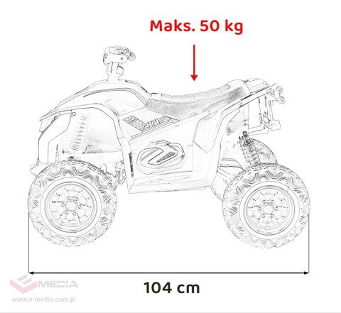 Pojazd Quad Fast Wheel Biały