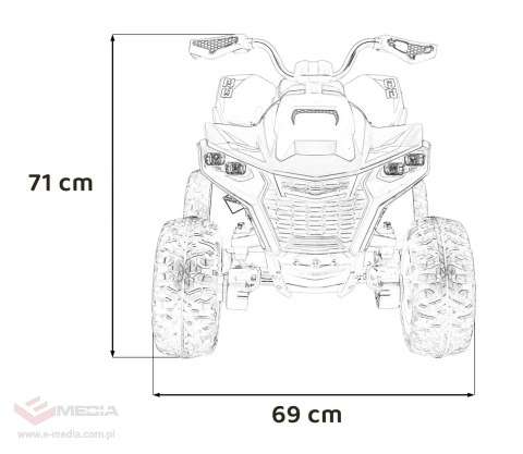 Pojazd Quad Fast Wheel Niebieski