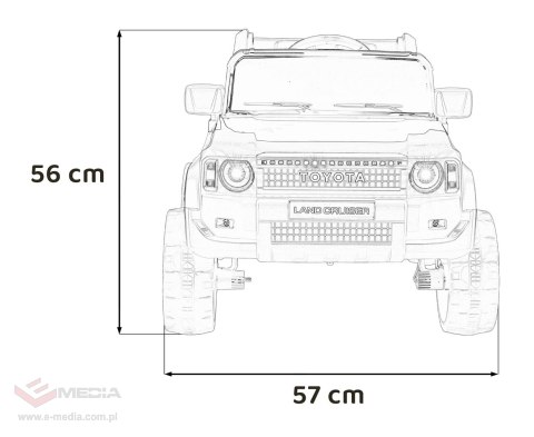 Pojazd Toyota Land Cruiser PRADO Niebieski