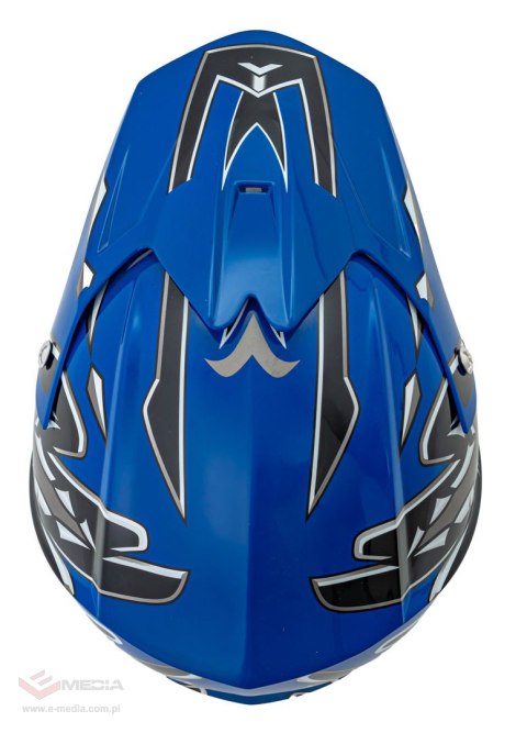 Kask Motocyklowy Enduro Niebieski L