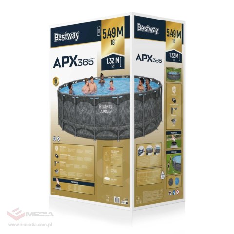 Basen Stelażowy 18FT 549x132 cm APX 365 BESTWAY