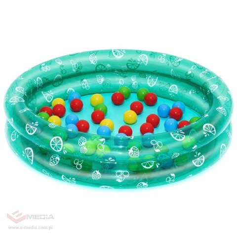 Basenik Zielony 91x20cm + Piłeczki BESTWAY