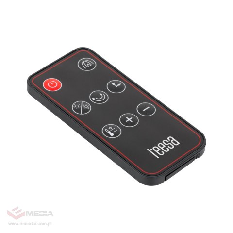 Termowentylator kolumnowy PTC Teesa 1000/2000W z funkcą imitacji kominka (pilot)