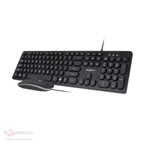 Zestaw klawiatura i mysz przewodowa Rebel WDS200