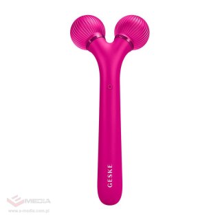 Roller soniczny do twarzy 4w1 Geske z Aplikacją (magenta)