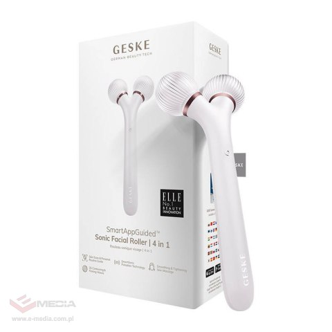 Roller soniczny do twarzy 4w1 Geske z Aplikacją (starlight)