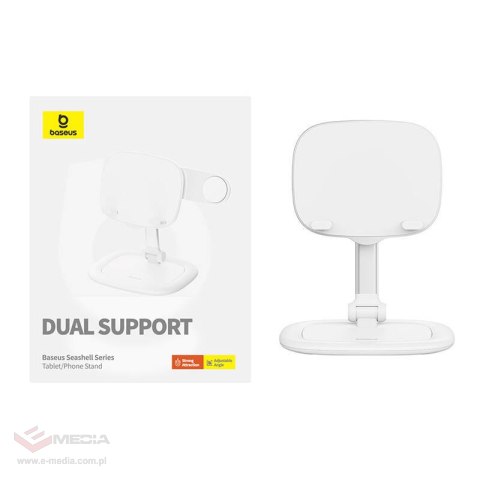 Stojak na tablet/telefon Baseus Seashell (biały)