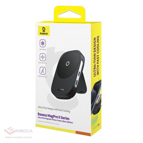 Uchwyt z chłodzeniem Baseus MagPro II Ultra-Thin (czarny)