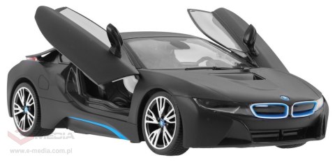 BMW i8 czarne RASTAR model 1:14 Zdalnie sterowane auto + pilot 2,4 GHz