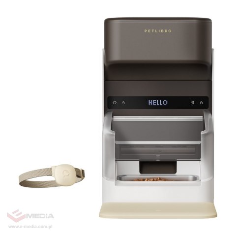 Inteligentny dozownik karmy Petlibro RFID z obrożą, 3L