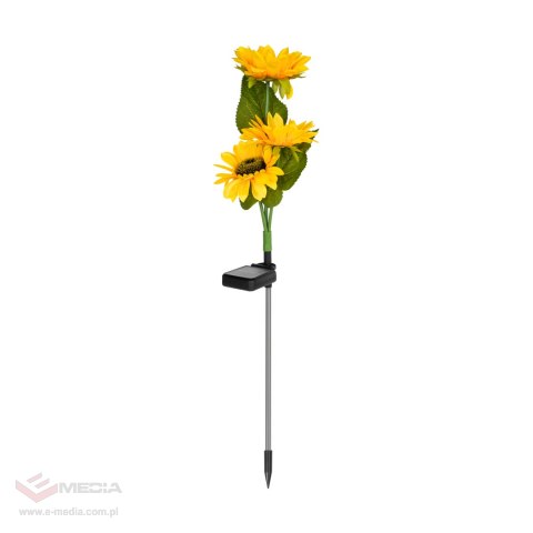 Ozdobne ogrodowe lampki solarne Rebel - słonecznik