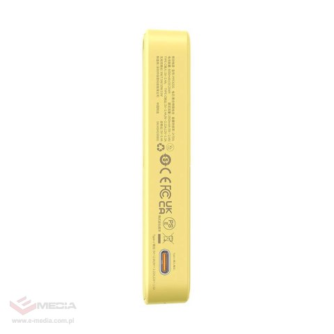 Powerbank magnetyczny Baseus MagPro Magnetic 5000mAh 20W, magsafe (żółty)
