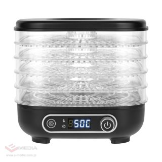 Suszarka do grzybów , warzyw , owoców , 300W , 5 sit , wyświetlacz , termoobieg , TEESA