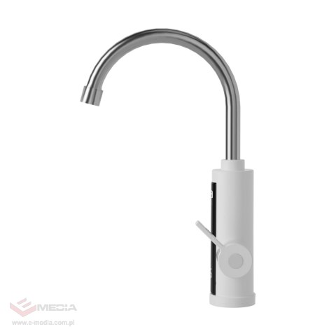 Przepływowy podgrzewacz wody - bateria kuchenna biała