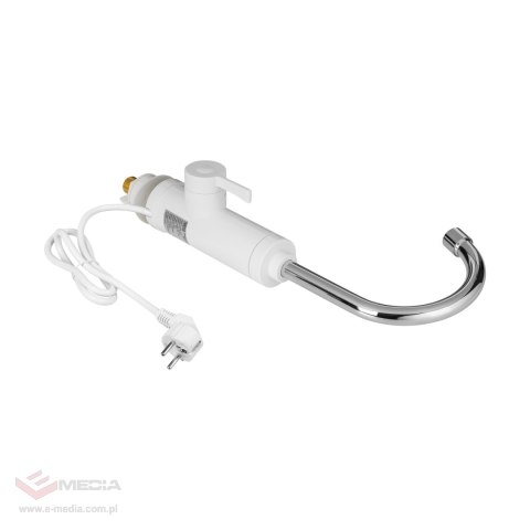 Przepływowy podgrzewacz wody - bateria kuchenna biała