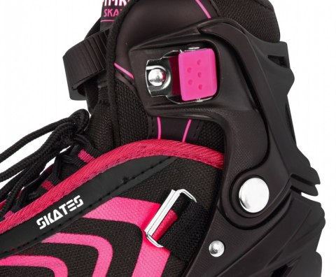 Zestaw 4w1 Rolki Wrotki Łyżwy dla dzieci Rozmiar 29-33 Różowy