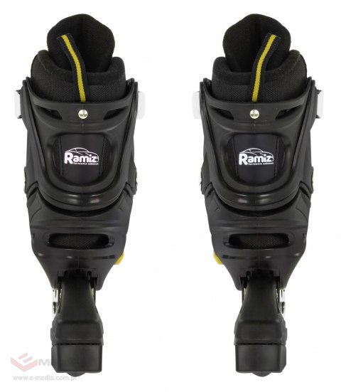 Zestaw 4w1 Rolki Wrotki Łyżwy dla dzieci Rozmiar 29-33 Żółty