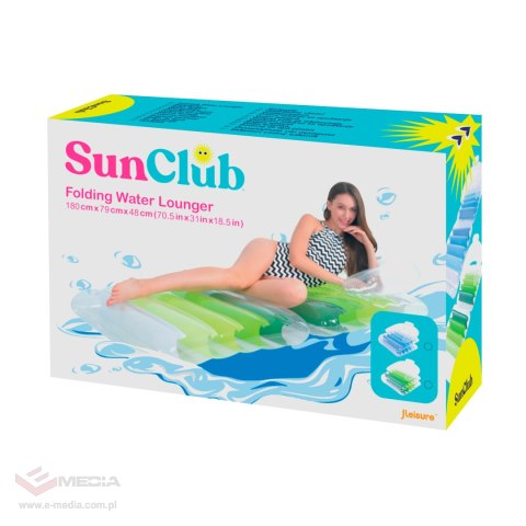 Dmuchany materac składany SUNCLUB zielony