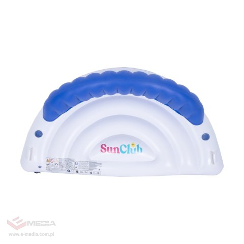Duży materac basenowy z oparciem SUNCLUB